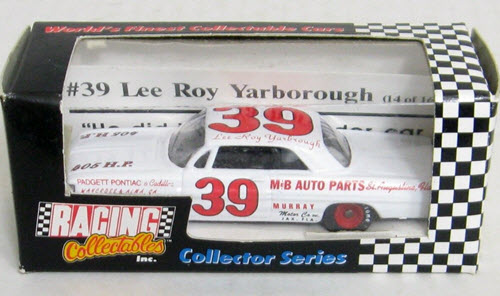 1993 Lee Roy Yarborough NASCAR Diecast 39 M&B Auto Parts 1962 Pontiac CWC 1:64 Action RCCA Collector Series 1